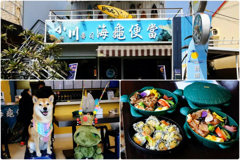 小琉球限定！必嚐療癒系的超萌海龜造型便當好看又好吃，大人小孩都愛！(+100元把海龜便當帶回家)