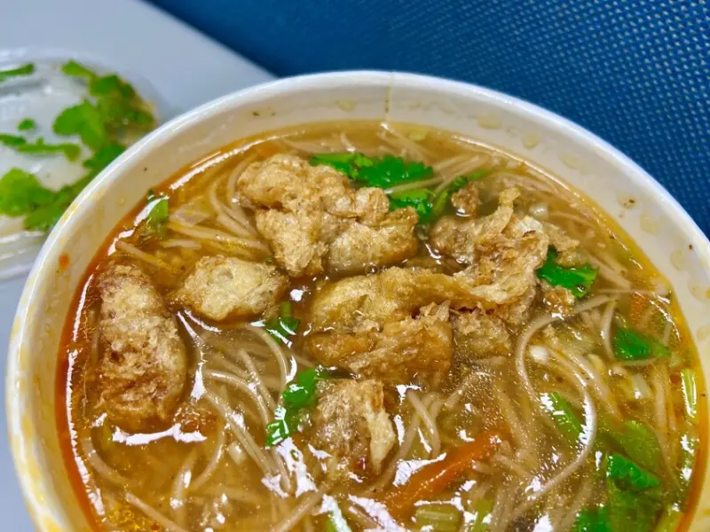 劍潭捷運站素食早餐推薦 士林早市場 佛緣素食麵線 素食麵線 素食者必吃