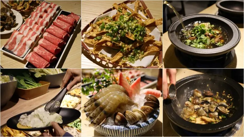 最潮台式火鍋店一次提供多種超台味鍋底，魷魚螺肉蒜、功夫排骨酥、生炒花枝、客家鹹湯圓通通都有~