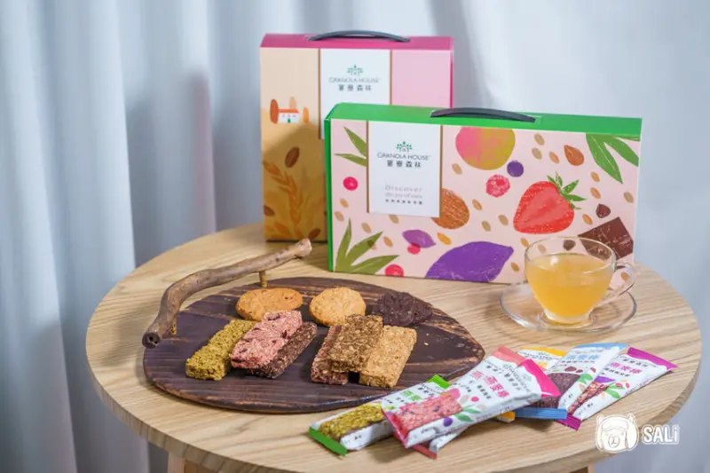 宴麥森林｜2024新年伴手禮，人氣燕麥棒 繽紛初嚐禮盒 ，飽足滿點的多穀纖餅禮盒 - 莎笠，小日子