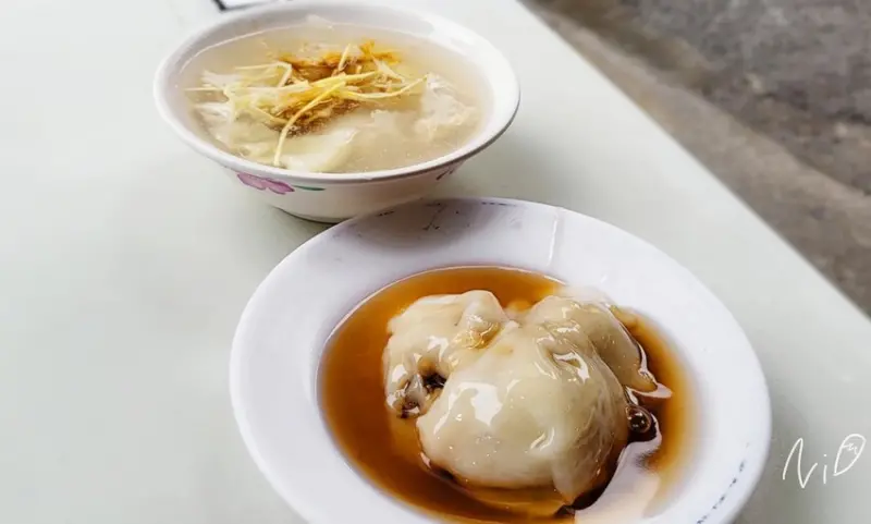 [台南北區]彩鳳肉圓。蒸肉圓&浮水魚羹。位於充滿美食的鴨母寮市場的府城在地小吃!