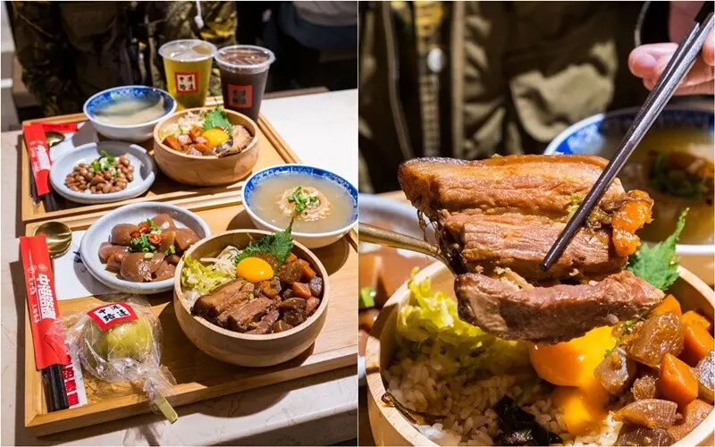 【台中北區】中港路邊｜古早味台式丼飯，經典滷豬腳、爌肉、肉燥飯。中友百貨美食推薦 - 貪吃猴的幻想