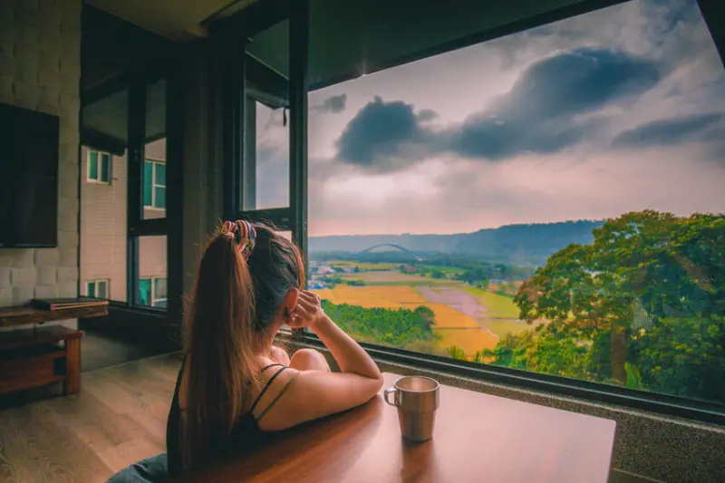 秘境41民宿｜光這夕陽美景的view就值了！老街旁最美日式民宿！