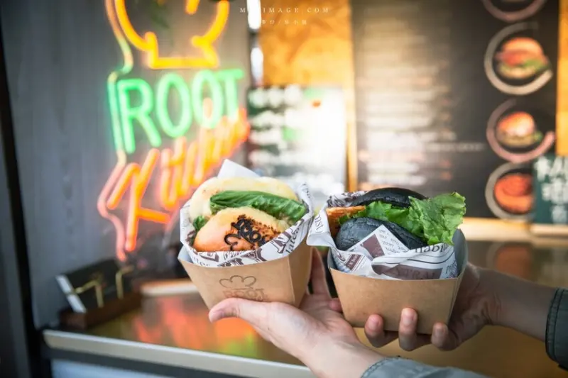台北美食｜儒私廚Root Kitchen～2023美式漢堡餐車最新品牌！經典的美式漢堡這家很厲害，新北美式漢堡推薦