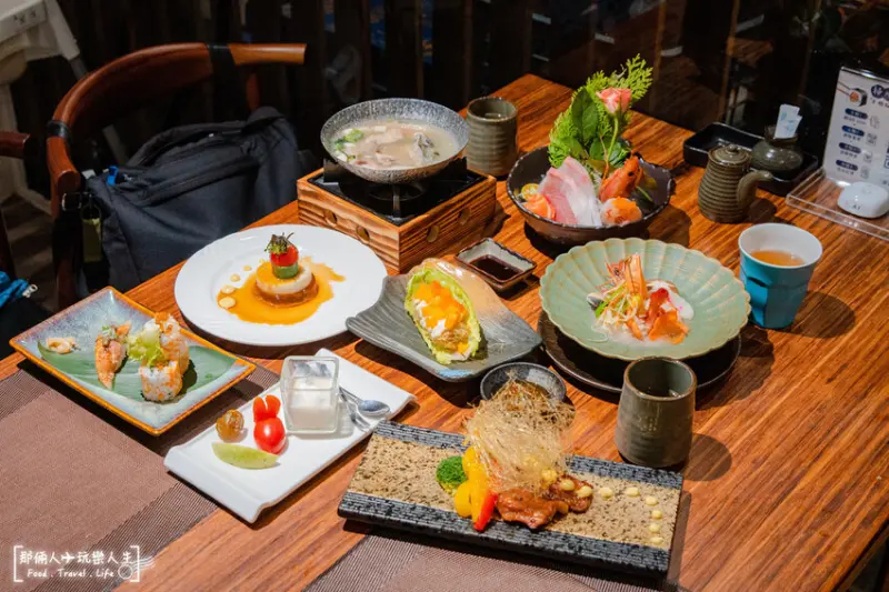 笠川無菜單懷石料理｜彰化市日本料理套餐，刺身、醋物、烤物、壽司、湯品、揚物、煮物、甜點，千元有找的高
