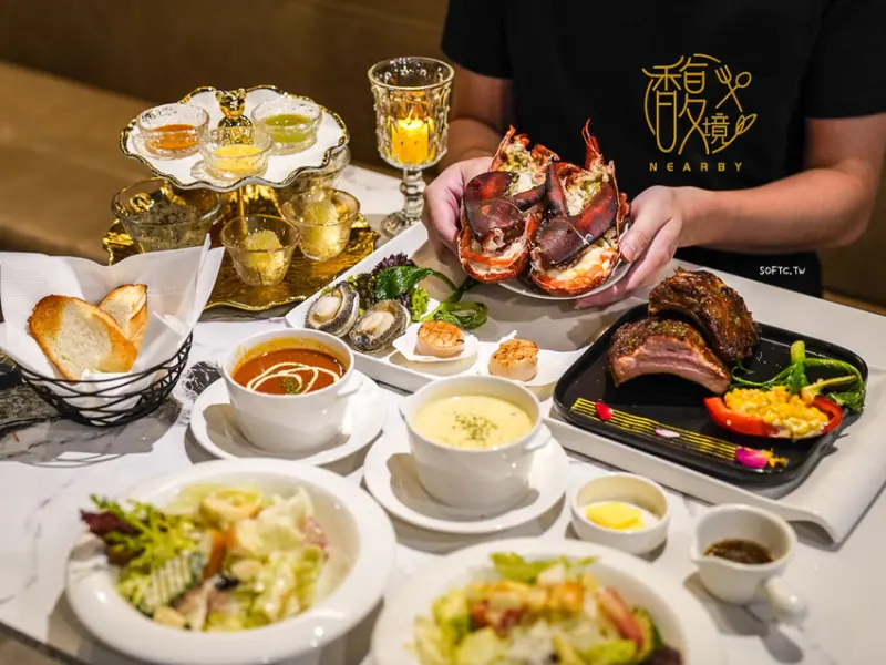 台北生日餐廳平價推薦「馥境nearby龍蝦牛排烤肋排餐廳」 - 軟西，遊記