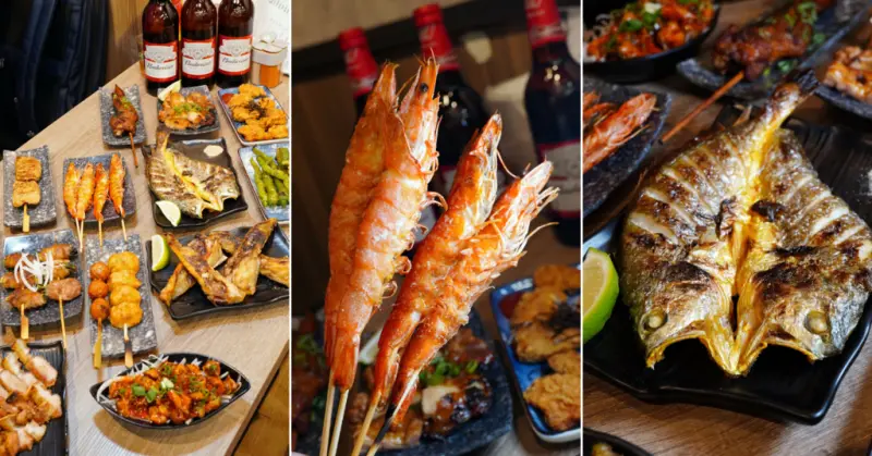 台南燒烤推薦【食慾串燒啤酒屋】來喝一杯吧！串燒25元起/安南區串燒推薦/深夜宵夜好去處/台南美食