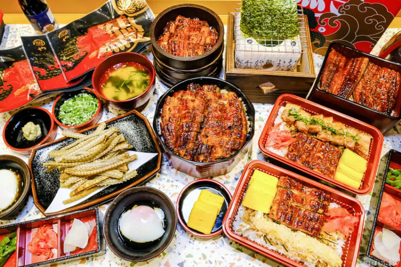 職人炭烤鰻魚飯，大江戶町鰻屋LaLaport，首間百貨商場店，軟嫩鰻魚油脂香美味登場！