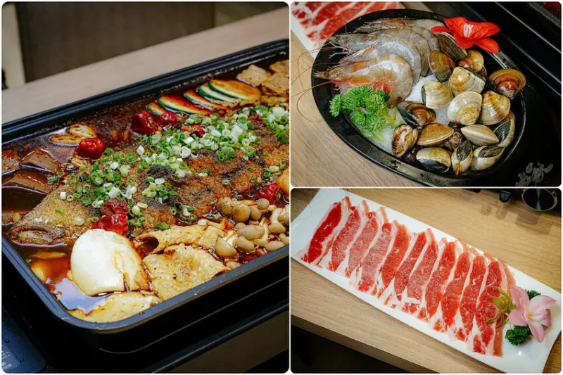 使用整尾一公斤重深海魚的四川麻辣水煮烤魚，用料超級豐富│一個人不用500元就可以吃得很過癮│台北美食推薦│