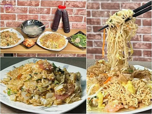 ＋（桃園美食）炒什麼～現點現炒三杯香腸炒飯、大阪燒炒泡麵、搭配現煮魚皮湯超幸福！炒什麼菜單