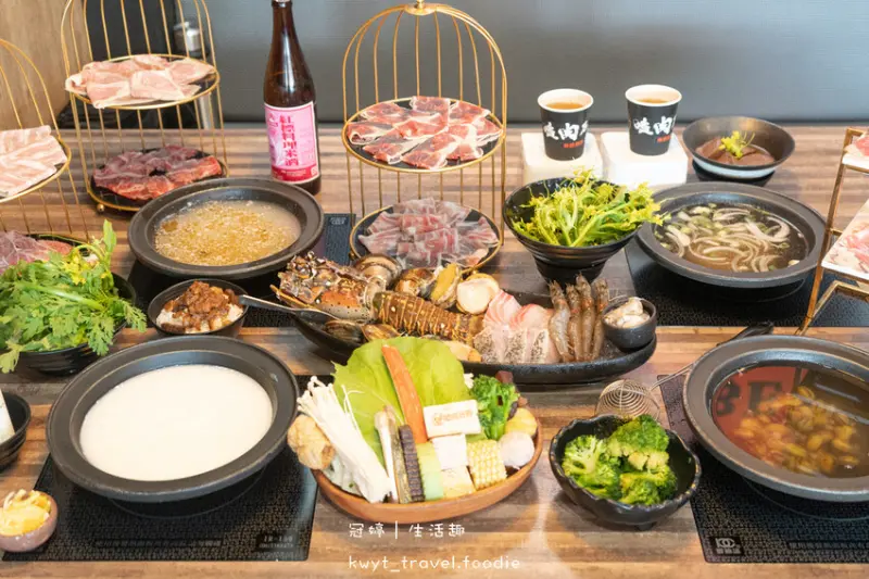 【嗑肉石鍋嘉義店】野生大龍蝦海鮮船！嘉義火鍋推薦，加整罐嘉明鮮乳的起司牛奶湯，牛奶控超愛！菜單