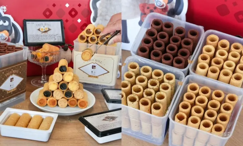 【台中美食】實心蛋捲｜月銷破10萬的魔性包餡蛋捲，真材實料的口感讓人一吃就愛，還有新世代粹蛋捲中秋禮盒和過年禮盒送禮推薦。 - 肉依小姐吃什麼