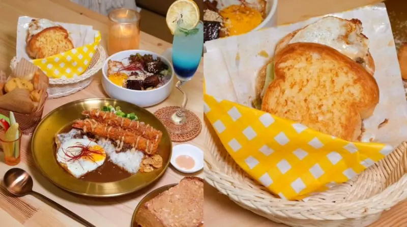 【台中美食】吐豪神醬肉燥吐司x深夜小酒吧｜網美系奶茶純白歐風咖啡廳，晚上也能吃的台式創意滋味！ - 肉依小姐吃什麼