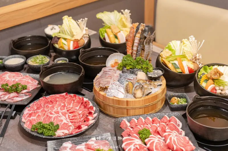 【居次涮涮屋林口旗艦店】隱藏版澎派日式鍋物，林口火鍋店推薦，中午、下午茶、晚餐、宵夜吃豐盛火鍋套餐│菜單