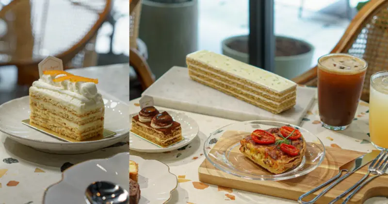 紐西蘭蜂蜜製的雪藏蛋糕，特色多層次蛋糕口感，中山國中隱藏巷弄的咖啡廳，鹹食、甜點都好吃 | 【台北 松山區】Mr.August Honey Bakery 八月先生