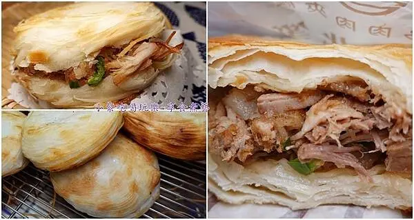台北饒河街夜市美食【多多肉肉夾饃】餅酥肉香好吃肉夾饃/卡滋酥香千層餅皮包夾軟嫩滷肉/捷運松山站美食
