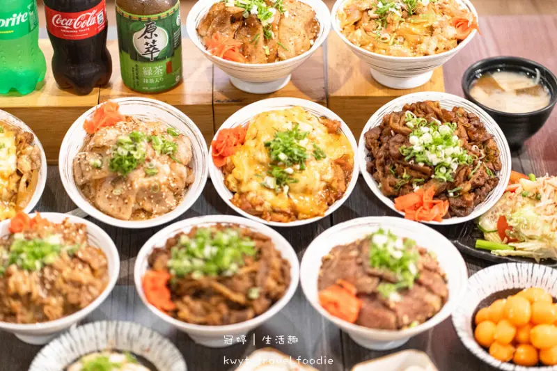 【汍樂滿盛燒肉丼高雄明仁店】肉肉瀑布！三民區美食餐廳推薦，燒肉丼130元起，高醫美食推薦餐廳+1│菜單