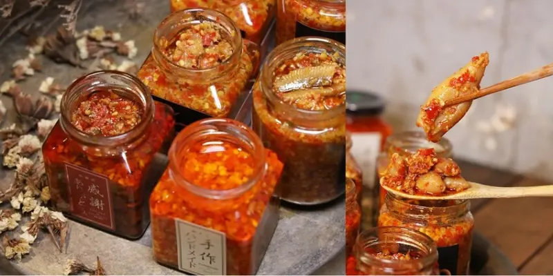 【台南伴手禮】學甲問辣椒！辣椒醬竟然能吃到整隻小卷，還有滿滿的火燒蝦乾，史上最狂辣椒醬~ - 熱血玩台南。跳躍新世界