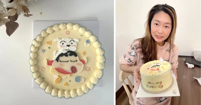 台南蛋糕訂製推薦｜蠟筆小新完美呈現｜莉莉安Lily.an手作甜品｜壽星無限感動