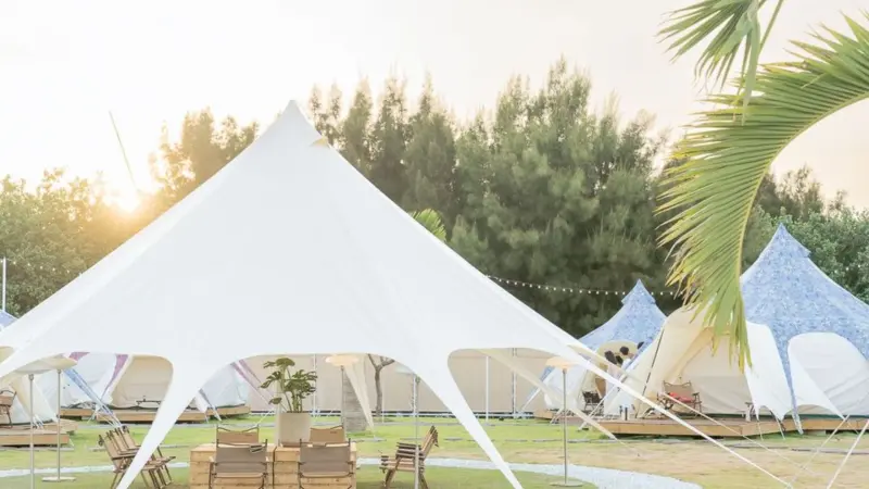 台中市外埔區【2024台中豪華露營懶人包】精選TOP5台中露營豪華帳篷，享尊榮露營浪漫體驗！