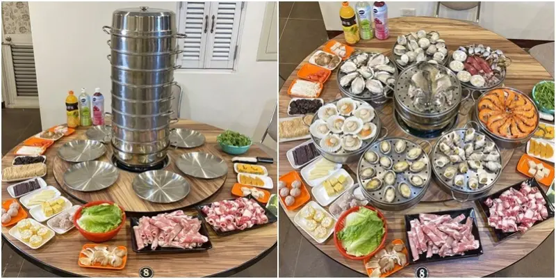 無敵8層樓高牛13海鮮塔在竹北也可以吃得到囉🎉 不管兩人或多人都可以爽嗑份量爆多的活海鮮💕