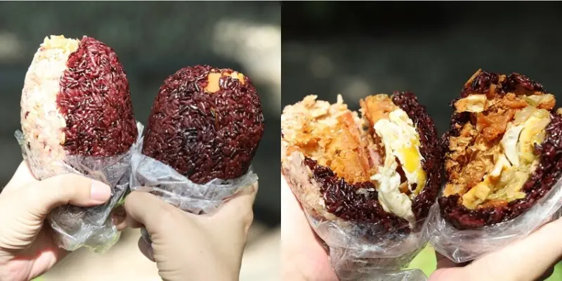 【台南美食】隔壁飯糰！比拳頭還大的飯糰，超人氣雙色飯糰台南少見~ - 熱血玩台南。跳躍新世界