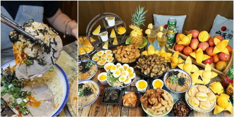 全台最浮誇日本拉麵創意DIY吃到飽只要399元🎉 老闆簡直是瘋了，還加碼澎湖蚵仔酥、唐揚雞及季節水果甜點飽