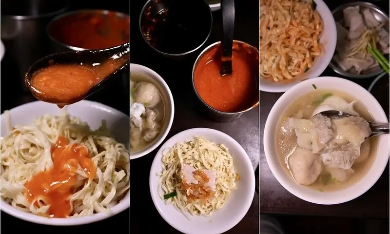 【基隆老味道之五十二】阿忠古早麵店.巷弄的漏網麵香.獨門紅醬乾麵配三色湯.滿滿基隆味