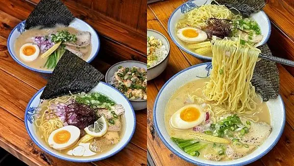 魚月製麵雞湯專門店｜苓雅區美食｜百元雞湯拉麵｜清爽系柚香拉麵推推｜雞肉厚實軟嫩炙槍逼出香氣