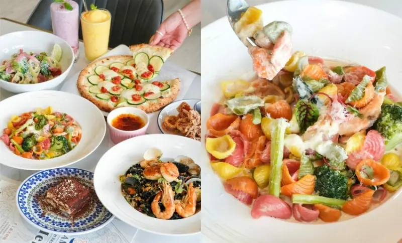 【台中美食】Dambino丹比諾｜竹北人氣餐廳進駐LALAPORT北館，七款手工義大利麵體打造豐富口感。 - 肉依小姐吃什麼