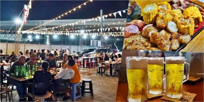 【桃園】 買醉串燒酒場 桃園蘆竹店｜ 天橋下 超平價 戶外露天炭烤串燒×調酒×生啤酒，來自崁仔頂現撈活跳跳