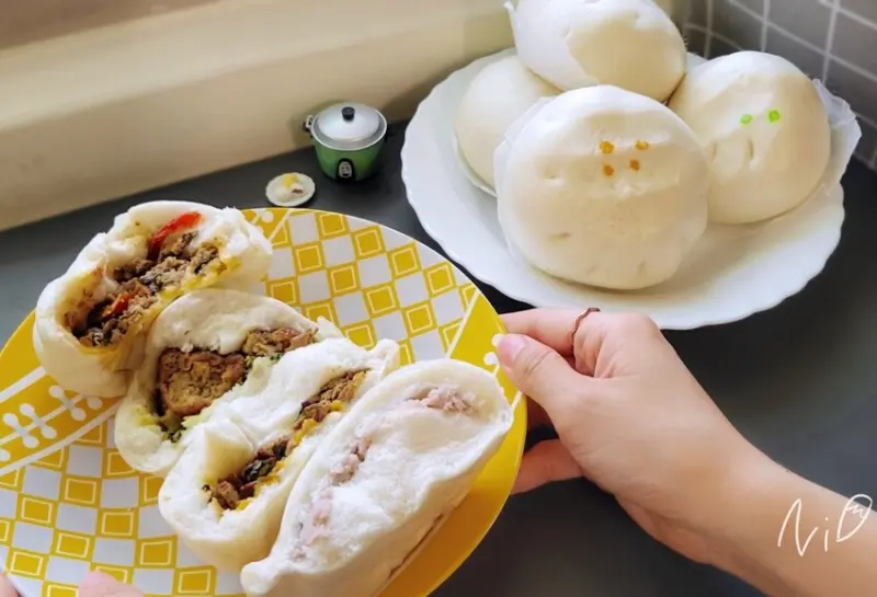 [方便料理]打包包子DABAO。紅燒獅子頭包/泰式打拋豬包/麻婆豆干包/芋頭包。網路人氣團購包子饅頭專賣店 #好吃推薦