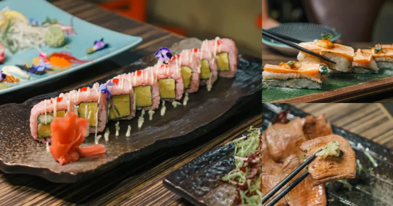 隱藏大稻埕的日式餐酒館！粉色櫻花壽司、冷掉也好吃的牛舌，多樣特色打卡美食必吃 | 【台北 大同區】幹嘛日式餐酒館