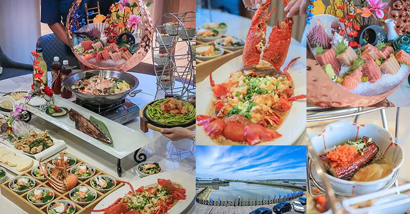 新竹南寮美食『千八料亭八海宴』2F遠眺海景包廂，海鮮櫃透明價格，黑鮪魚季父親節聚餐、好友相聚，頭份老店來新竹插旗啦！