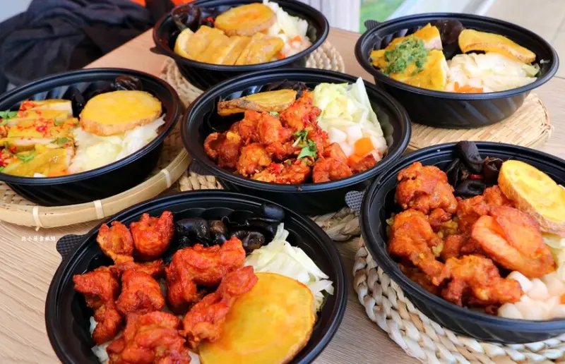 王牌雞腿飯‧吃膩傳統炸雞飯，來點多元化異國風味雞腿飯便當吧，舒肥白切適合體控的女孩們 - 敦 小 蓮の食旅錄