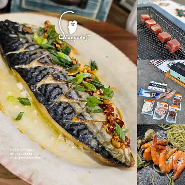 【生鮮宅配】拓野貿易有限公司之橘子魚 中秋烤肉食材 鯖魚片 白蝦 魷魚串 骰子牛 松板豬燒肉片 花枝丸