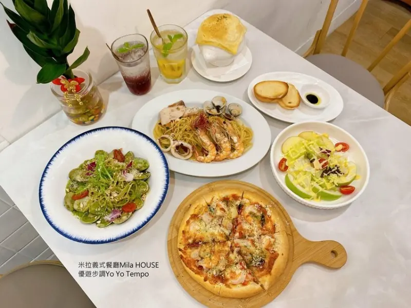 【台中美食】美味義大利麵和披薩｜米拉義式餐廳Mila HOUSE