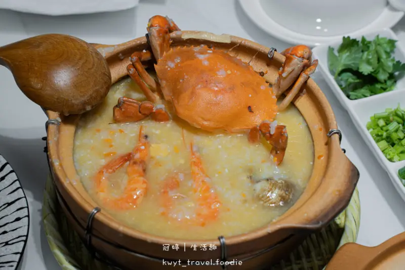 嘉義砂鍋粥_六上米砂鍋粥私房菜點心，巨好吃鱻爆紅蟳粥，每天限量記得先預訂，嘉義西區餐廳_菜單