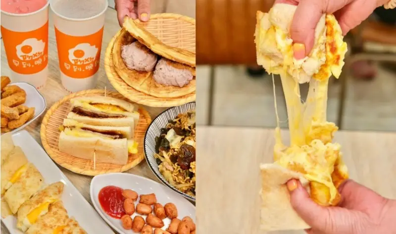 早到晚到｜營業到凌晨的超夯宵夜店，蛋餅、漢堡、厚片、飯麵通通有，邪惡肉蛋起司瀑布三明治必吃!