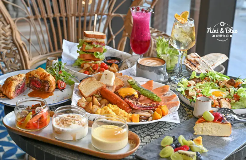 台中西屯早午餐推薦，一週只營業2天的七期豪宅超美森林系早午餐-妮妮布魯