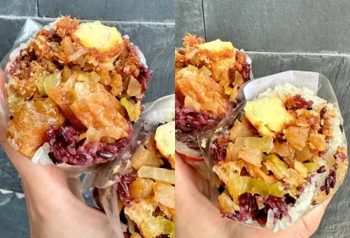 Mr.油條 & 飯糰Ms.：台南中西區南門路超人氣飯糰早餐店陪沈團推薦美食開箱/台南早餐店推薦 - 進食的巨鼠