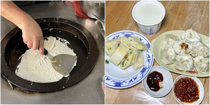 每天只賣3小時手工現包現蒸小籠包💕 無招牌超低調有少見的粉漿蛋餅！