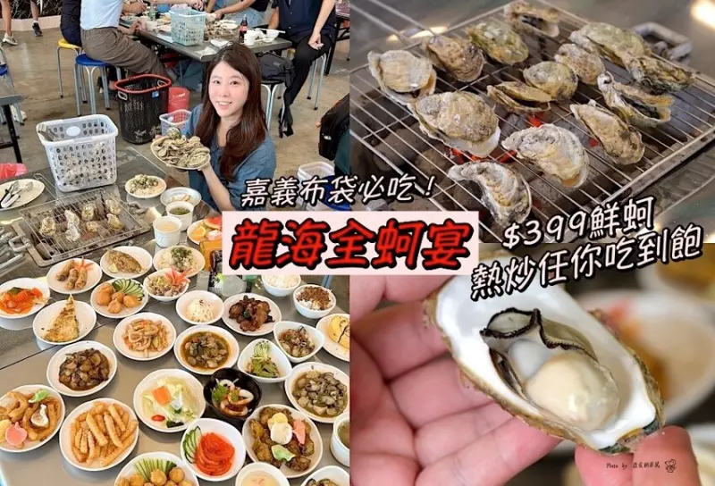 嘉義吃到飽推薦/龍海全蚵宴399鮮蚵吃到飽：嘉義高跟鞋教堂旁CP值最高!炭烤鮮蚵任你吃到飽/20多道熱炒料理.海鮮炸物.特色冷盤.暖胃熱湯通通任你吃/新開幕不限時.超划算 - 進食的巨鼠
