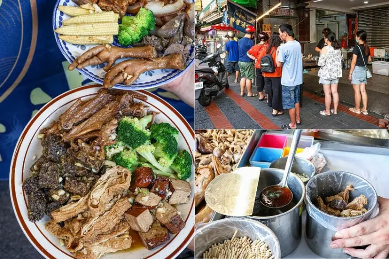 藏在鹿港第一市場不起眼小攤位！排隊人潮沒停過，熱門品項太晚來買不到，大推鵝米血和骰子豆干，桂香坊冰糖醬滷味