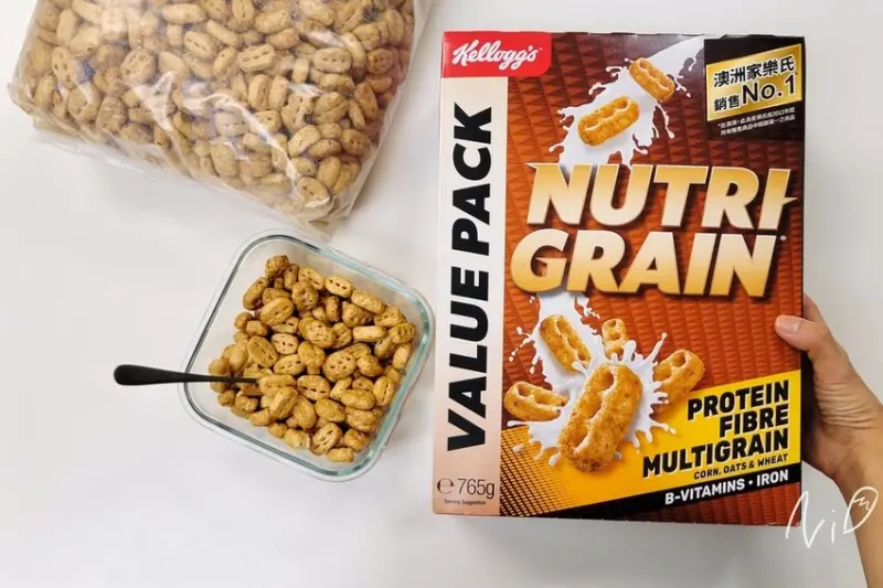 [麥片食記]澳洲Kelloggs家樂氏【NUTRI-GRAIN®】蛋白穀物早餐脆片 #原裝進口 #好市多