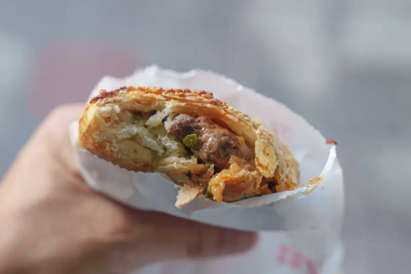  捷運南港站必吃美食：南港老張燒餅店/ WalkerLand窩客島整理提供 未經許可不可轉載