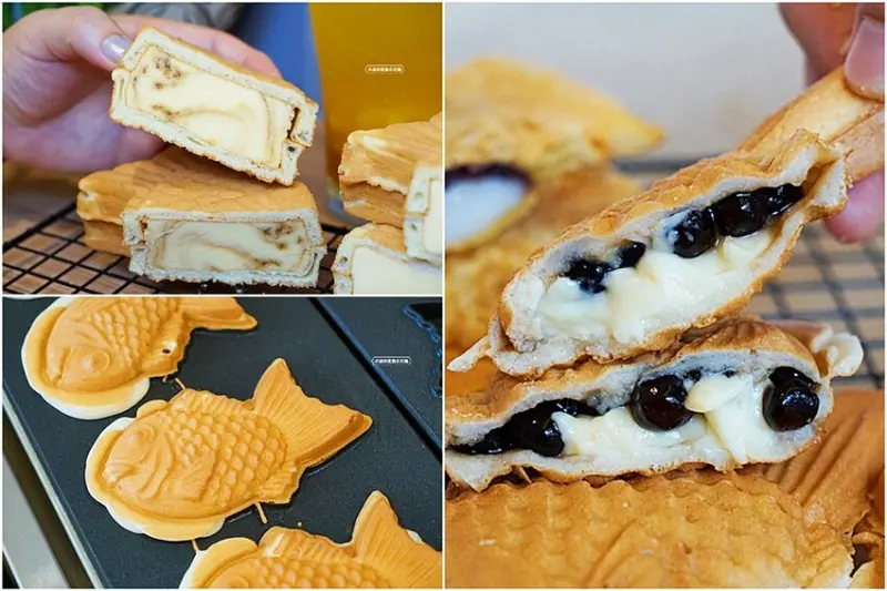 網友激推！！大份量鯛魚燒，現點現烤、鹹甜口味一咬爆餡，還有少見冰淇淋鯛魚燒。甜點控快朝聖！