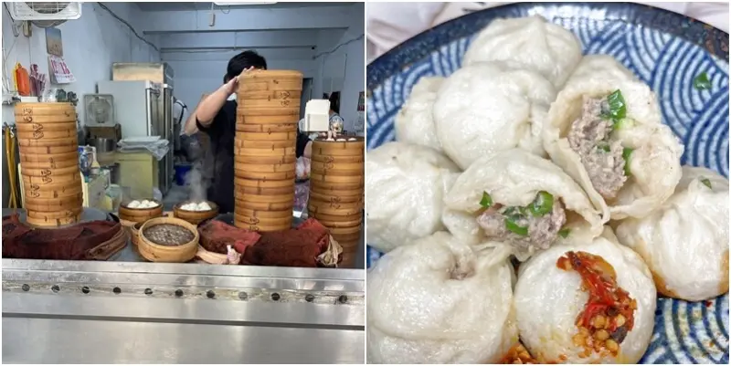 竹東三兄弟人氣小籠包之一！高高在上的蒸籠塔超吸睛！