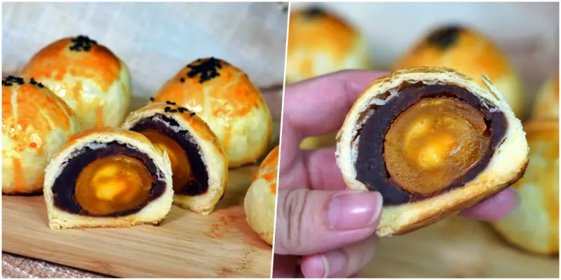 【桃園】 阿饅蛋黃酥｜這家超低調，被我們公認在地最好吃蛋黃酥無誤，酥脆濃香又濕潤。