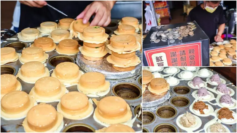 低調的攤位車輪餅也有兩頭班，早上七點就營業，烘焙師開的紅豆餅！